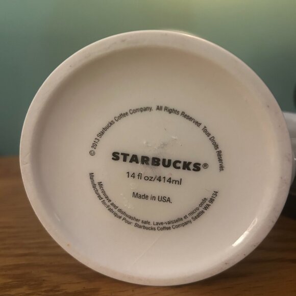 14 OZ STARBUCKS MUG BRAND NEW NEVERB USED - Picture 5 of 5